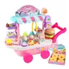 Brinquedos fingir jogar conjunto mini sorvete doces carrinho de compras casa educacional carro caminhão cérebro jogo crianças 240301