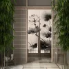 الستائر لوتس بلوم أزهار اليابانية نورن ستارة الصينية الطلاء التقليدي المطبخ غرفة نوم مدخل المدخل باب الكتان الباب