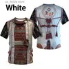 Men's T-Shirts Cool 3D Printed Samurai Armor T Shirt Mens Medieval Armor Style Funny Strtwear Tops Male Apparel Vintage Quality Ts Tshirt Y240321