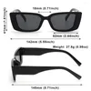 Sunglasses 90s Vintage Fashion For Women Retro Driving Glasses Narrow Rectangle Frame Eyewear UV400 Protection