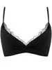 Soutien-gorge d'été ultra-mince et respirant, lingerie sexy en dentelle à volants, poitrine basse, sans couture, sans jante, push-up, brassière confortable sans doublure