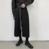 Pantalon pour hommes Printemps / Été Yamamoto Style Noir Lâche Casual Short à jambes larges Street Hip-Hop Gothic Straight