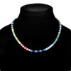 Colliers en métal multicolores Boho pour femmes, ras du cou, pendentif de perles, collier de déclaration, bijoux ethniques perlés, cadeau fait à la main, 240311