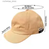 Ball Caps Solid Color Short Brim Baseball Cap For Men Women Letter Casual Snapback Hat Fashion Outdoor Sun Visors Hip Hop Bonnet GorrasY240315