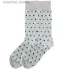 Men's Socks PEOY Classical Colorful Mens Combed Cotton High Quality Happy Business Long Tube Wedding Gift for ManC24315