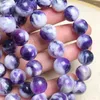 Bracelets à maillons en fluorite naturelle, 1 pièce, 10/12MM, en cristal de Quartz, bijoux en pierres précieuses, cadeau de guérison Reiki pour femmes