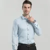 Men's Dress Shirts Spring Autumn Shirt Elastic Non-ironing Slim Business Professional Men Plus Size