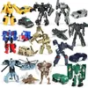 Giocattoli di trasformazione Robot Mini Transformation Robot Set 2 in 1 giocattoli robot per auto deformati giocattoli per bambini regalo action figure 2400315