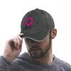 Bérets Polkadot DOT Crypto Altcoin - Clean Pink Outline Logo Variante #1 Cowboy Hat Sun Cap Sunhat Chapeaux pour femmes 2024 Hommes