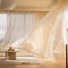 Cortinas francesas douradas cintilantes com fios dourados, cortinas de gaze translúcidas para sala de estar, textura branca brilhante, tule transparente para quarto