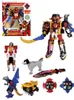 Transformation Toys Robots Super Sentai Rangers Japan Anime Shuriken Sentai Ninninger Action Figure Figura 5in1 Zgromadzenie kolekcji Model Boys Prezenty YQ240315