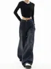 Wide Leg Jeans Women Korean Fashion Harajuku Baggy Denim Trousers Oversized Streetwear Vintage Y2k Autumn Casual Pants 240402