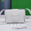 Designer Botegs V Luxe handtas geruite minicassette mini zes-raster schapenvacht handgeweven diagonale schoudertas voor dames