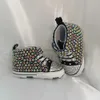 First Walkers Handgemaakte hoofdbanden met strik en parel jeet meisjesschoenen voor jongens eerste Walker Sparkle Kerst zeemeermin kristallen prinses doucheschoenen 240315