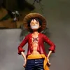Actiespeelfiguren 1pcs 27cm Anime Eendelig beeldje Luffy PVC-standbeeld Actiefiguur Monkey D Luffy Klassiek model speelgoed Woondecoratie