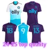 23 24 25 Charlotte FC SWIDERSKI Maillots de football pour hommes FUCHS BENDER ORTIZ ALCIVAR RUIZ WALKES ARMOR Home Away White Version commune Chemise à manches courtes Uniformes pour adultes8899