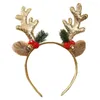 Accessori per capelli Fascia per capelli a campana Comoda da indossare Puntelli rossi per l'installazione Decorazioni natalizie Fibbia con corna di cervo per creare un'atmosfera festosa