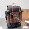 Popular designer bags Fashion commuter Backpacks men and women Classic printed clamshell pull rope open and close inside zipper pocket Large capacity backpack