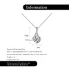 Collier classique avec pendentif en Moissanite pour femmes, couleur D 1ct D VVS1, 100% en argent Sterling 925, colliers de styliste, bijoux