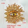 Klusterringar personlighet ögonring djävlar ögon mässing metall för kvinnliga män smycken 2023 Nya europeiska och amerikanska mode överdrivna L240315