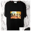 Mens T-shirts Saint France Paris flammande röda läppar röker tryckt tee lyx mode high street sl p män kvinnor par casual sommar s otx0o