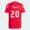 2024 Szoboszlai Sallai Soccer Jersey 24 25 Home Away Kerkez Botka Hungría Maillot de Futol Cseri Nego Camesitas Bolla Lang Gazdag Camas