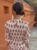 Robes de travail femme décontracté imprimé chemise mince jupe courte 2 pièces ensemble bouffée demi manches T-shirt taille haute plissée mini robe costume tenue