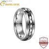 Anneaux de mariage BONLAVIE 8mm moyen noir double face bouquet coloré bague en carbure de tungstène pour hommes bijoux de mariage à la mode Q240315