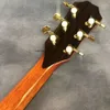 Акустическая гитара с черным пальцем из массива дерева серии GA