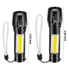 Outdoor LED Mini Strong Light Charging Portable Multi Functional Telescopic Focusing Home Lighting Small Flashlight 503421