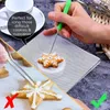 ベイクウェアツールクリスマスツールアクリルスクエア/ラウンドターンテーブルミニカップケーキデコレーション用品