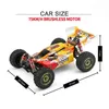 Wltoys 144010 144001 75 km/h 2.4g rc carro sem escova 4wd elétrico de alta velocidade fora de estrada controle remoto deriva brinquedos para crianças corrida 240308