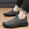 Sapatos Casuais Masculinos Esportivos Slip-On Flat Confortáveis Tênis Moda Tendência Ao Ar Livre Tamanho Grande Respirável Condução