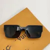 공식 최신 백만장 자 선글라스 남성 여성 클래식 스퀘어 프레임 1579 안경 디자이너 패션 블랙 선글라스 오리지널 박스 OCCHIALI DA SOLE DI 디자인