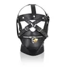 США новая сексуальная вечеринка кожаная канитель игрушка голова жгут маска с капюшоном фетиш Хэллоуин R1729196274