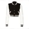 Topkwaliteit dames cropped varsity met lange mouwen beste honkbaljassen voor dames 29 28