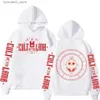 Sweats à capuche pour hommes Sweatshirts Anime Cartoon Game Culte de l'agneau Double face graphique à capuche hommes femmes polaire surdimensionné vêtements de sport drôle sweat L240315