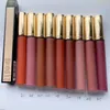 Marke Liquid Matte Lipgloss Lip Color Transfer Proof 9-Farben-Lippenstift 6,5 ml Rouge a levres Liquide Mat 25 208 Make-up-Kosmetik TOP-Qualität