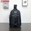 Backpack designer Tumiis Ballistic Back Bagn's Bag Pacchetto Mens Nylon Capacità del torace Business Travel Tosting Multi Functional Casual 232743 0N6Y EES1