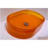 Lavandini da bagno Lavabo da appoggio ovale in resina Colore guardaroba Lavabo Superficie solida Pietra Vaso Rs38279 Consegna goccia Giardino domestico B Dhuls