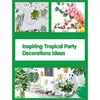 Fiori decorativi 66 pezzi 6 tipi di foglie di palma artificiali con steli finti safari di simulazione di piante tropicali per l'arredamento