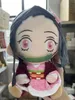 Action Toy Figures 20cm Demon Slayer Plush Doll Tanjirou Nezuko Zenitsu Anime Movie fylld Toy Kimetsu No Yaiba Game Plushie Figure Kids Gift