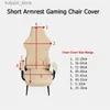 Stolskydd Modern Gaming Chair Cover Home Office -stoltäcken Stretch Armchair Seat Cover för Boss Game Hall Computer Chnul Slipcovers L240315