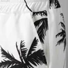 Men's Tracksuits 2022 Summer Hawaii Trend Print Set Mens Hawaii Short sleeved Clothing Set Casual Palm Tree Flower Shirt Beach Short sleeved Set Q240314