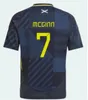 Skottland 24 25 Football Kit Scottish National Team McGinn Football Shirt Children's Set Home Navy Blue Away White 150th Anniversary Special Edition Robertson 6666