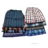 Onderbroek 5 stcs/lot 6xl heren slipje plaid bokser shorts shorts heren katoenen ondergoed man bulk boksers geweven voor mannen mode