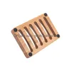 Porte-savons en bois bambou en plastique porte-plateau support de rangement plaque boîte conteneur pour bain douche salle de bain livraison directe maison Gard Dhafk