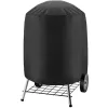 Herramientas Cubierta para parrilla de barbacoa, cubierta para parrilla 210D para hervidor de carbón Weber, cubierta impermeable para ahumador negro, cubiertas para parrilla redondas a Gas para exteriores