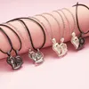 Ожерелья с подвесками, 1 пара, магнитное ожерелье для пары, в форме сердца, противоположности, притягивающие ювелирные изделия, подарок для влюбленных, HSJ88