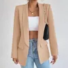 Abiti da donna Chic Office Lady Blazer Cappotti Primavera Autunno Top femminili Street Trend Capispalla da donna Blazer per giacca da donna Abbigliamento